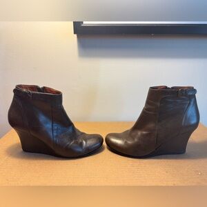 Lanvin Buckle Wedge Boot